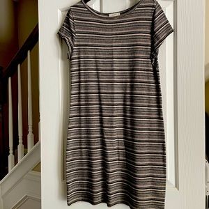 Women’s striped short sleeve tee dress